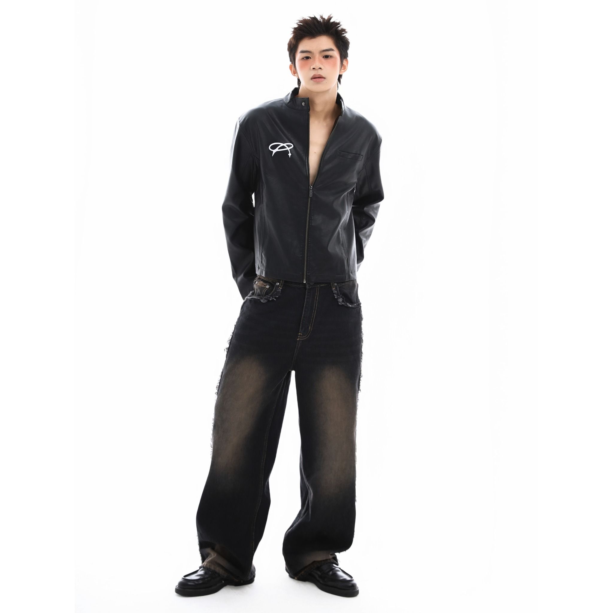SWE INFINITY LEATHER JACKET - BLACK