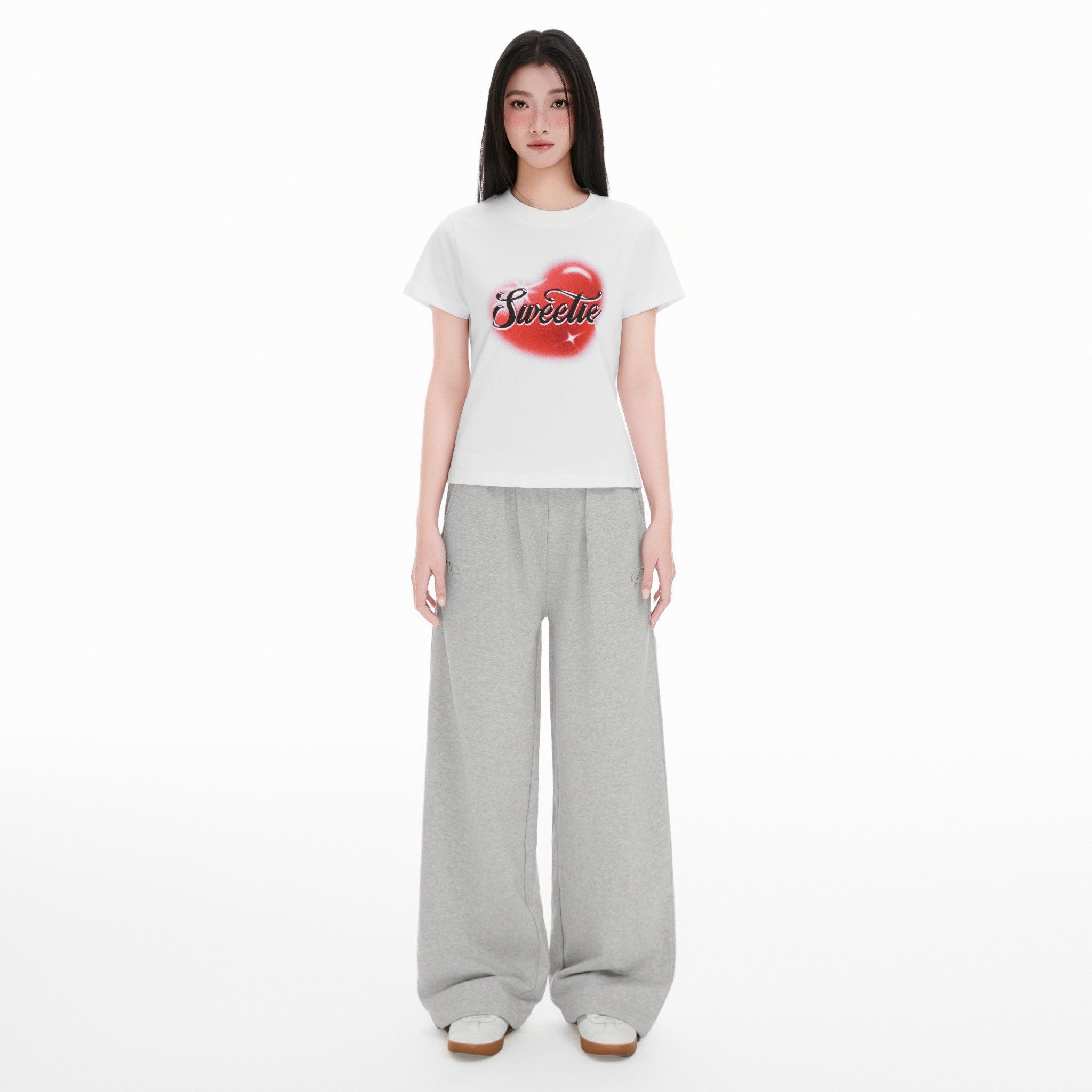 SWE SWEETHEART BABY TEE - WHITE