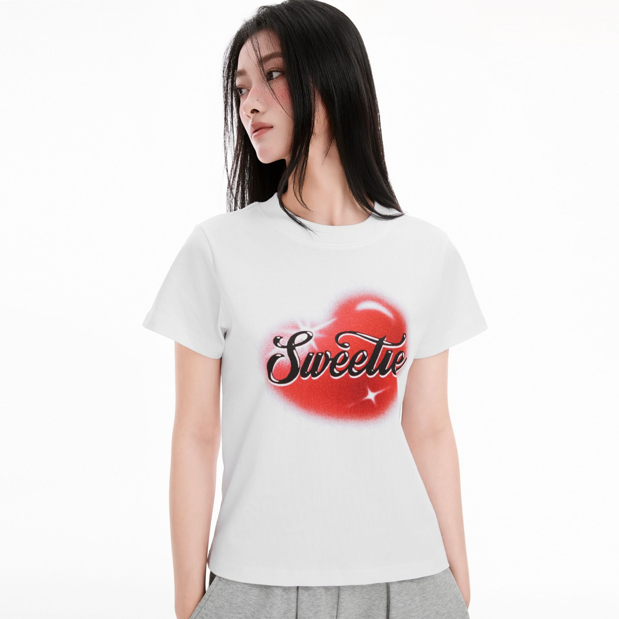 SWE SWEETHEART BABY TEE - WHITE