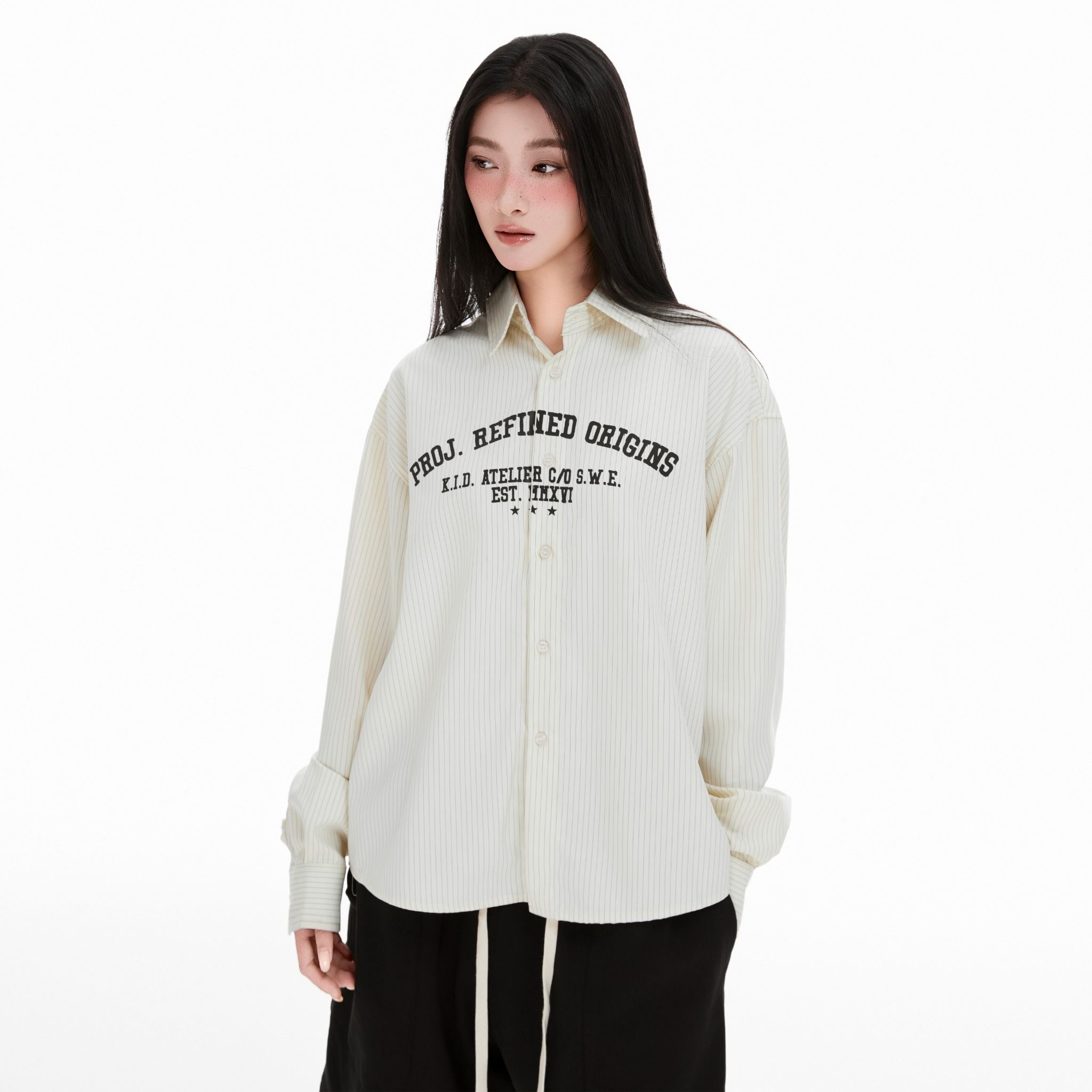 SWE PROJECT L/S SHIRT - BEIGE