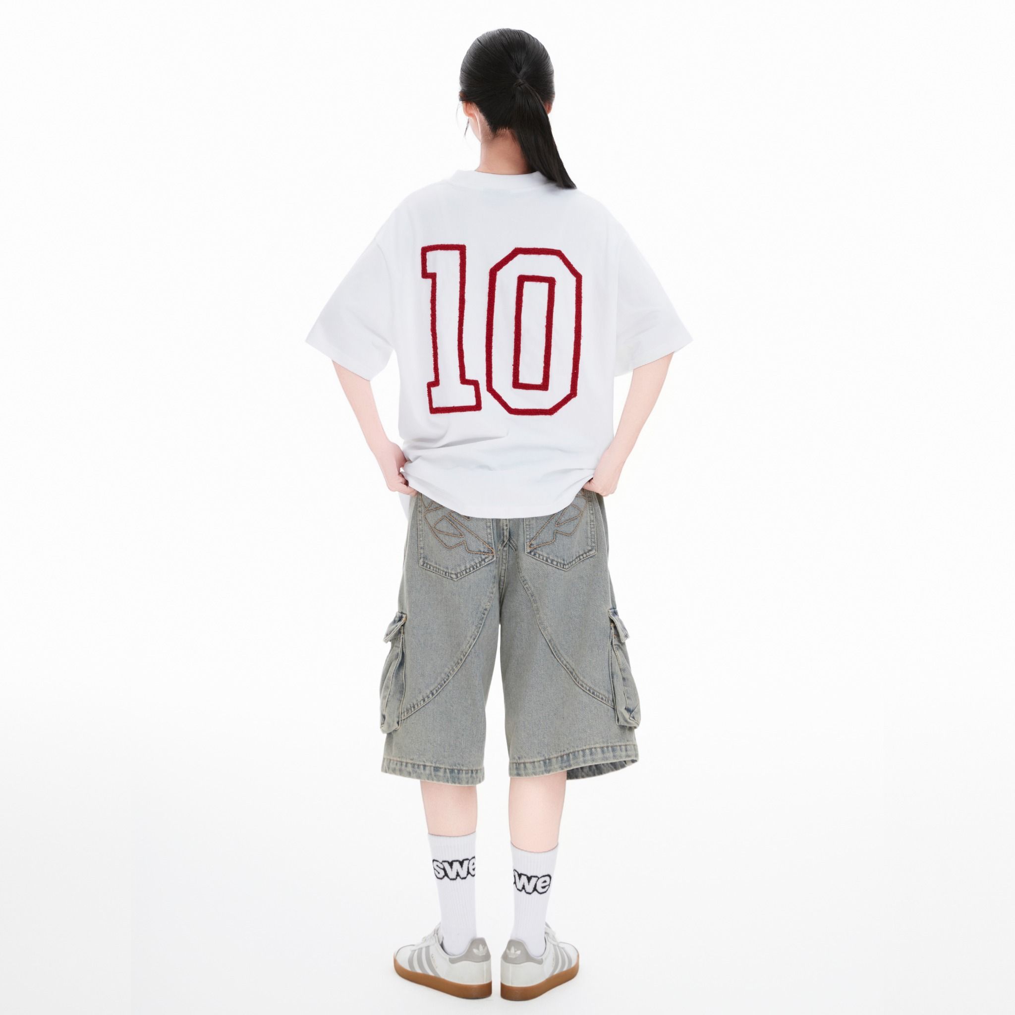 SWE 10 TEE - WHITE/RED