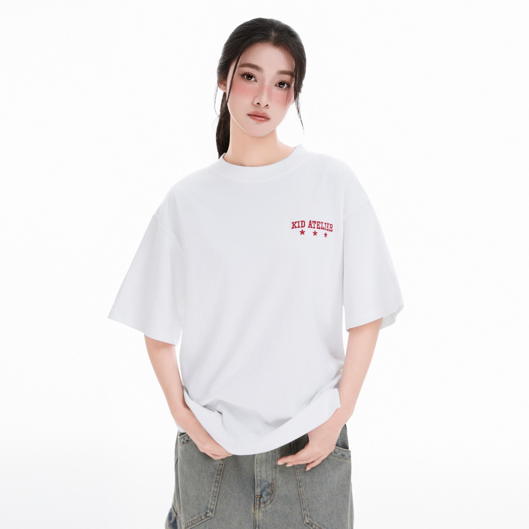 SWE 10 TEE - WHITE/RED