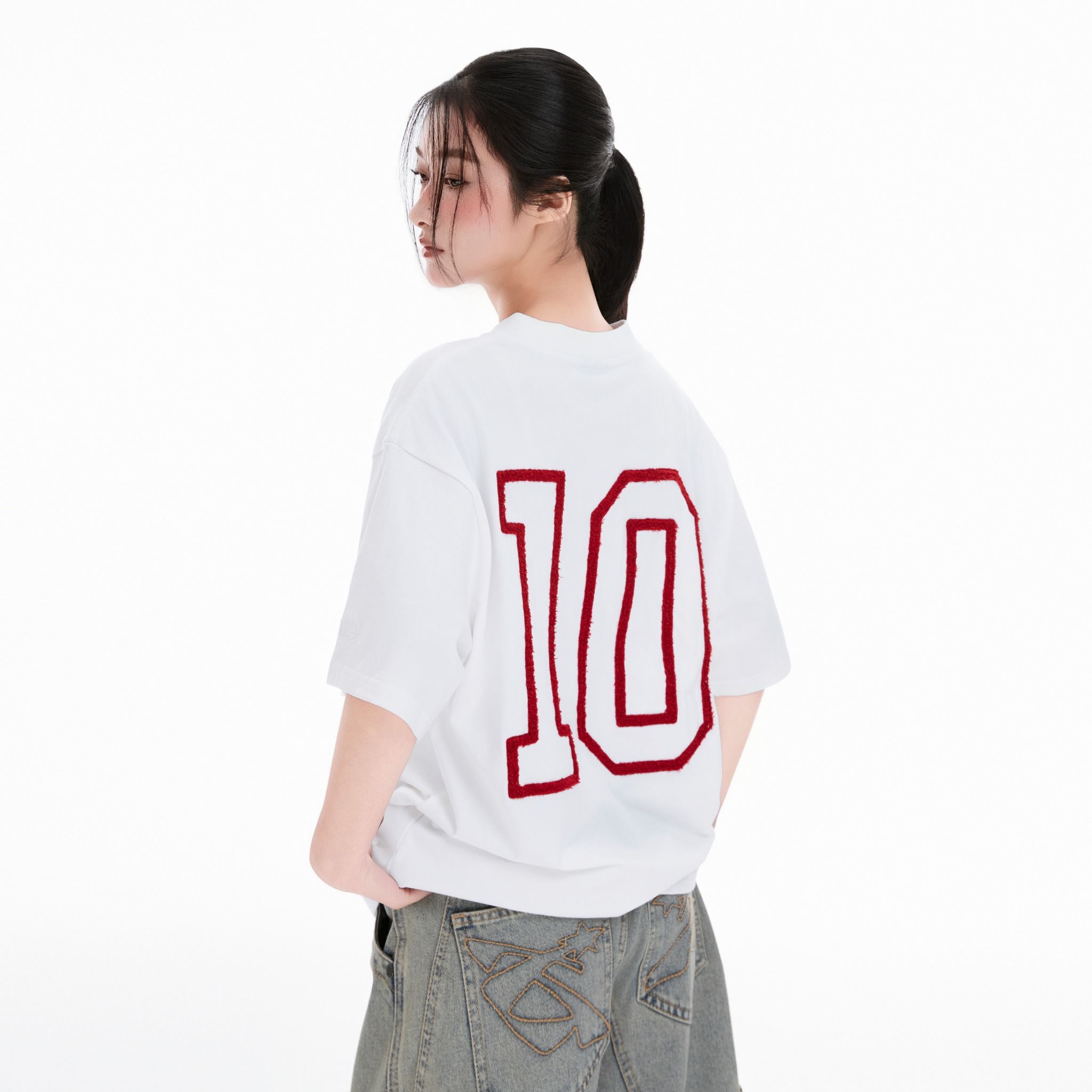 SWE 10 TEE - WHITE/RED