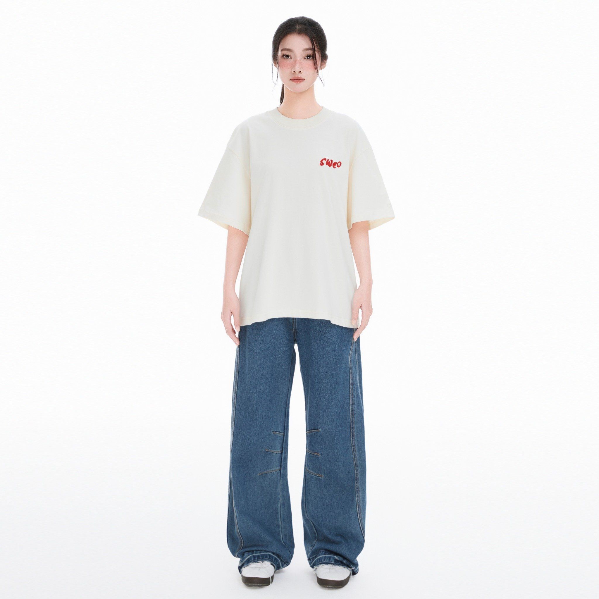 SWE SIGNATURE TEE - CREAM