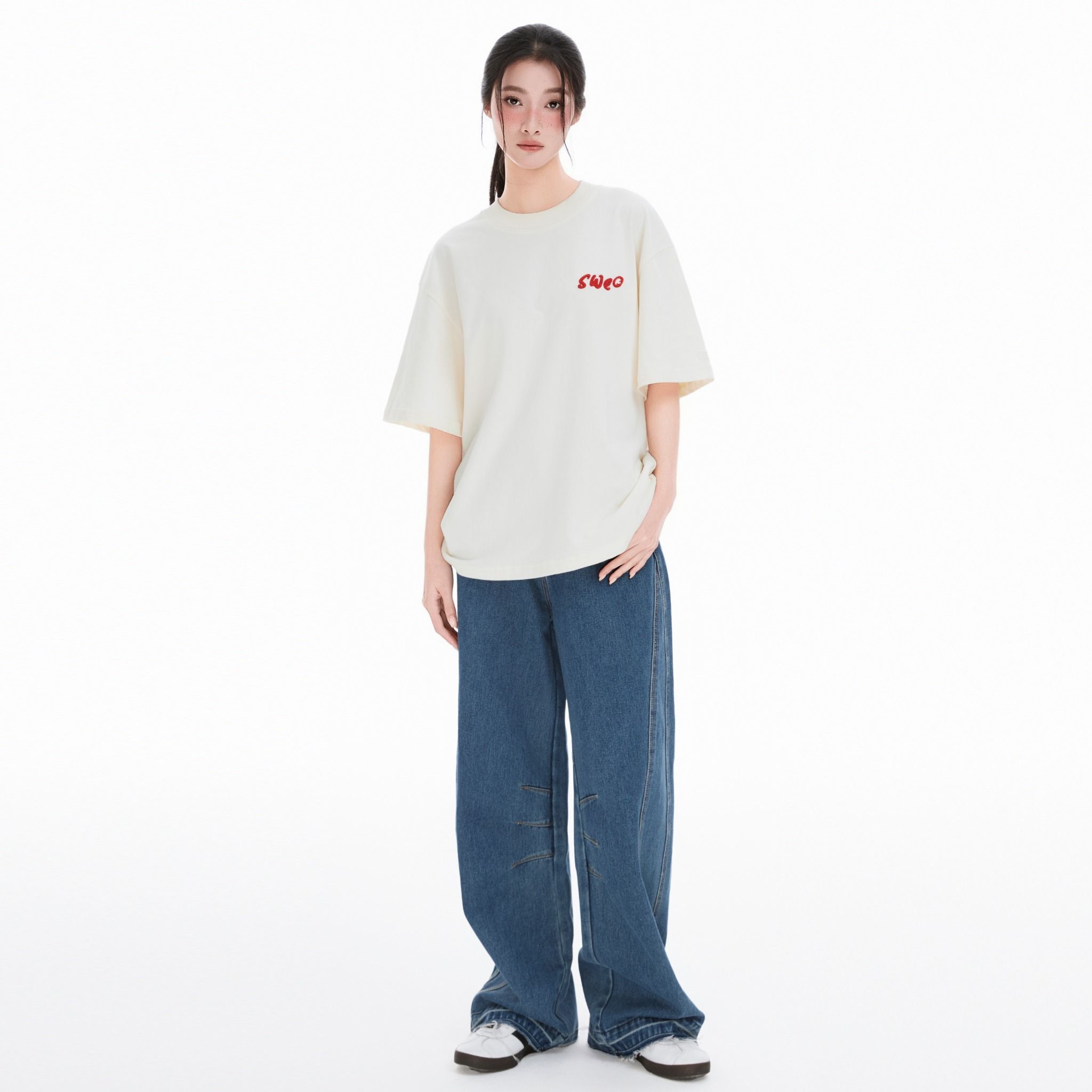 SWE SIGNATURE TEE - CREAM