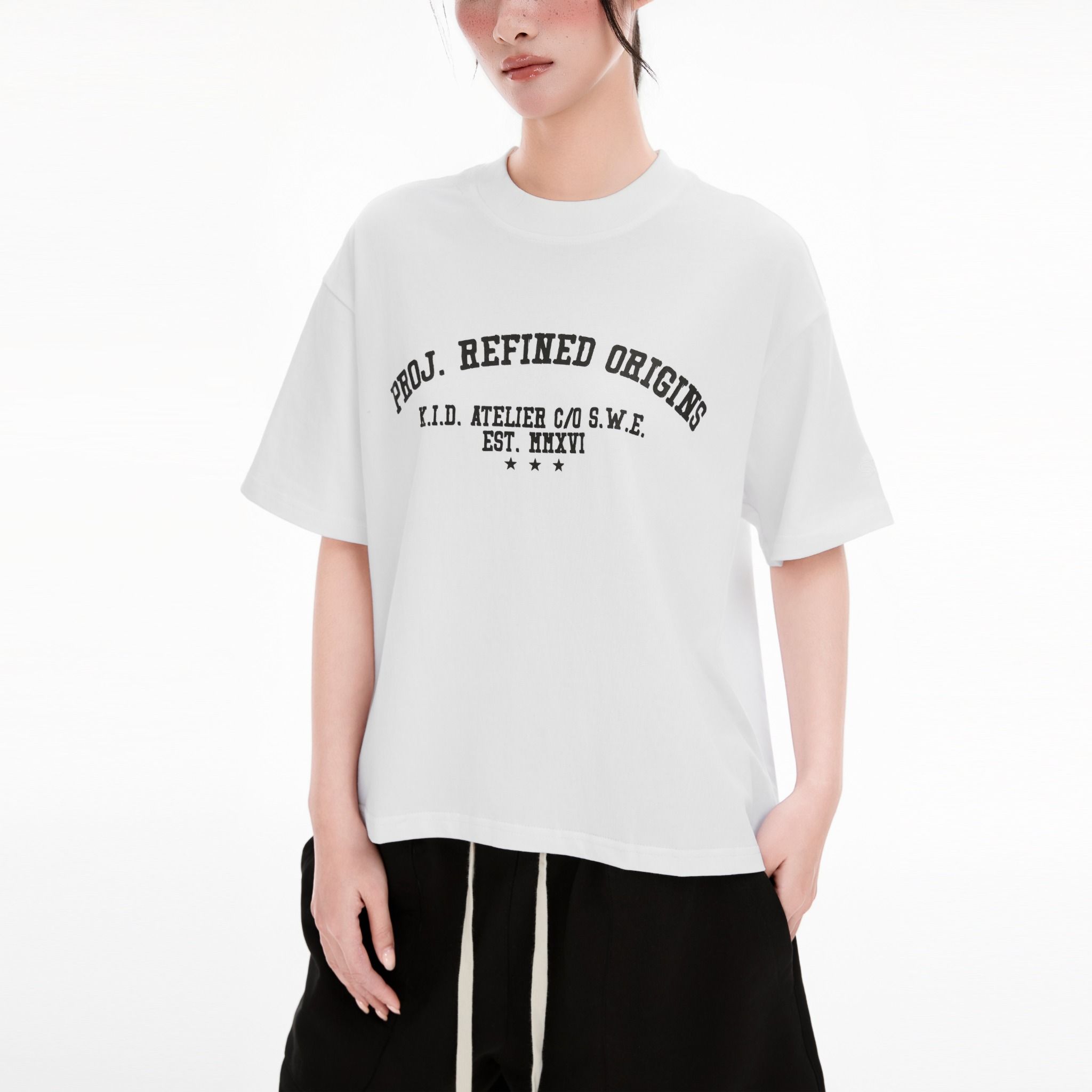 SWE PROJECT BOXY TEE - WHITE