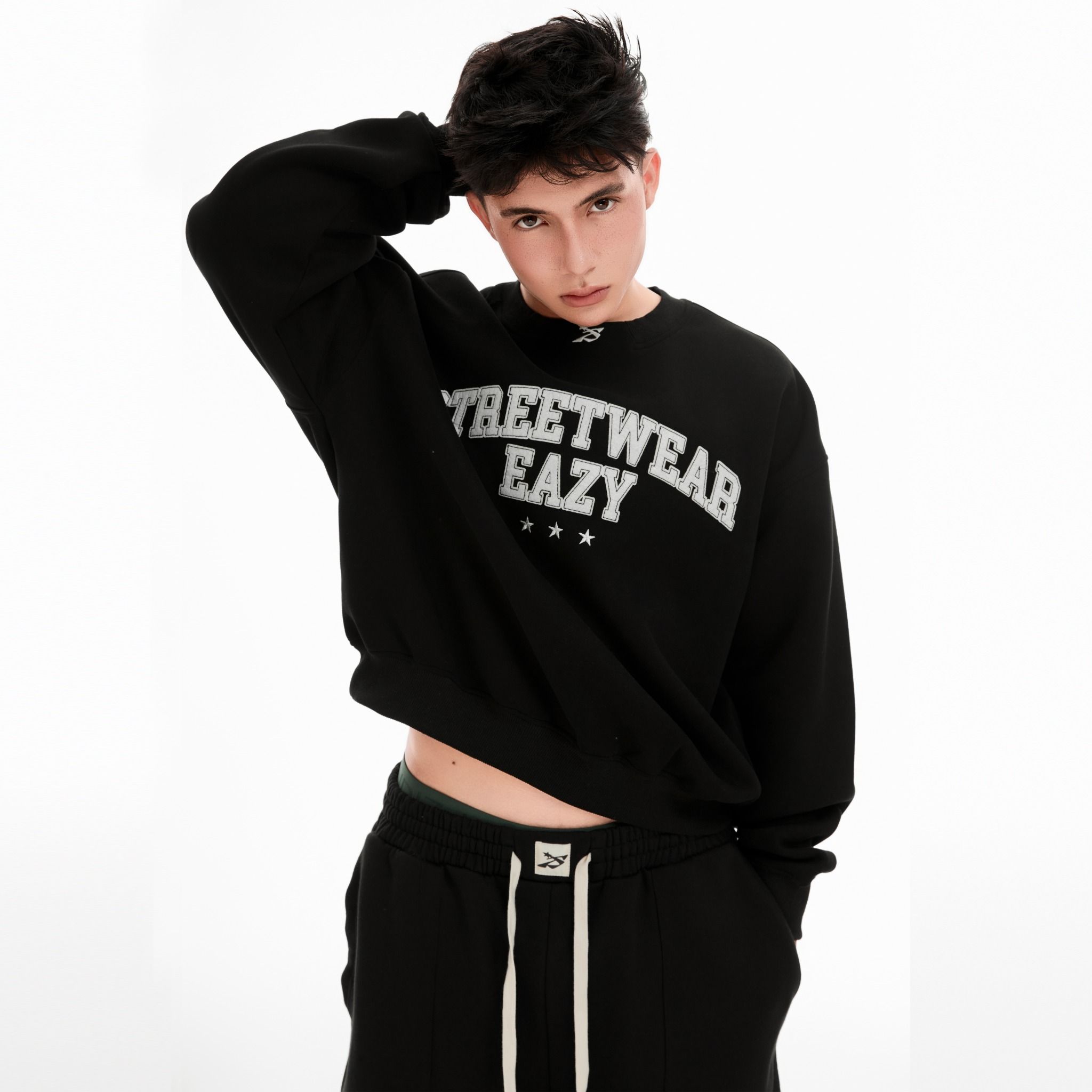 SWE ACTIVE SWEATER - BLACK