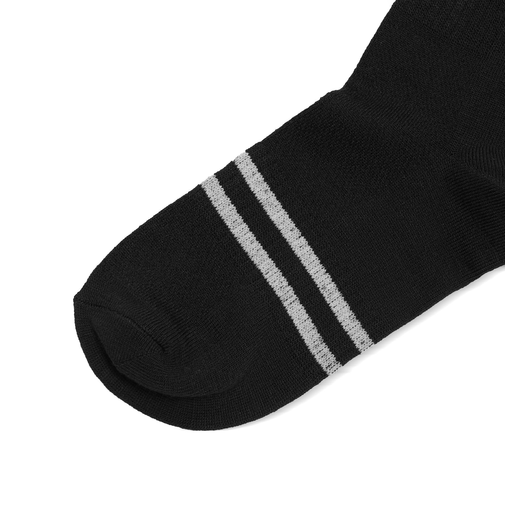 SWE STRIPED SOCKS - BLACK ( PACK 3 )