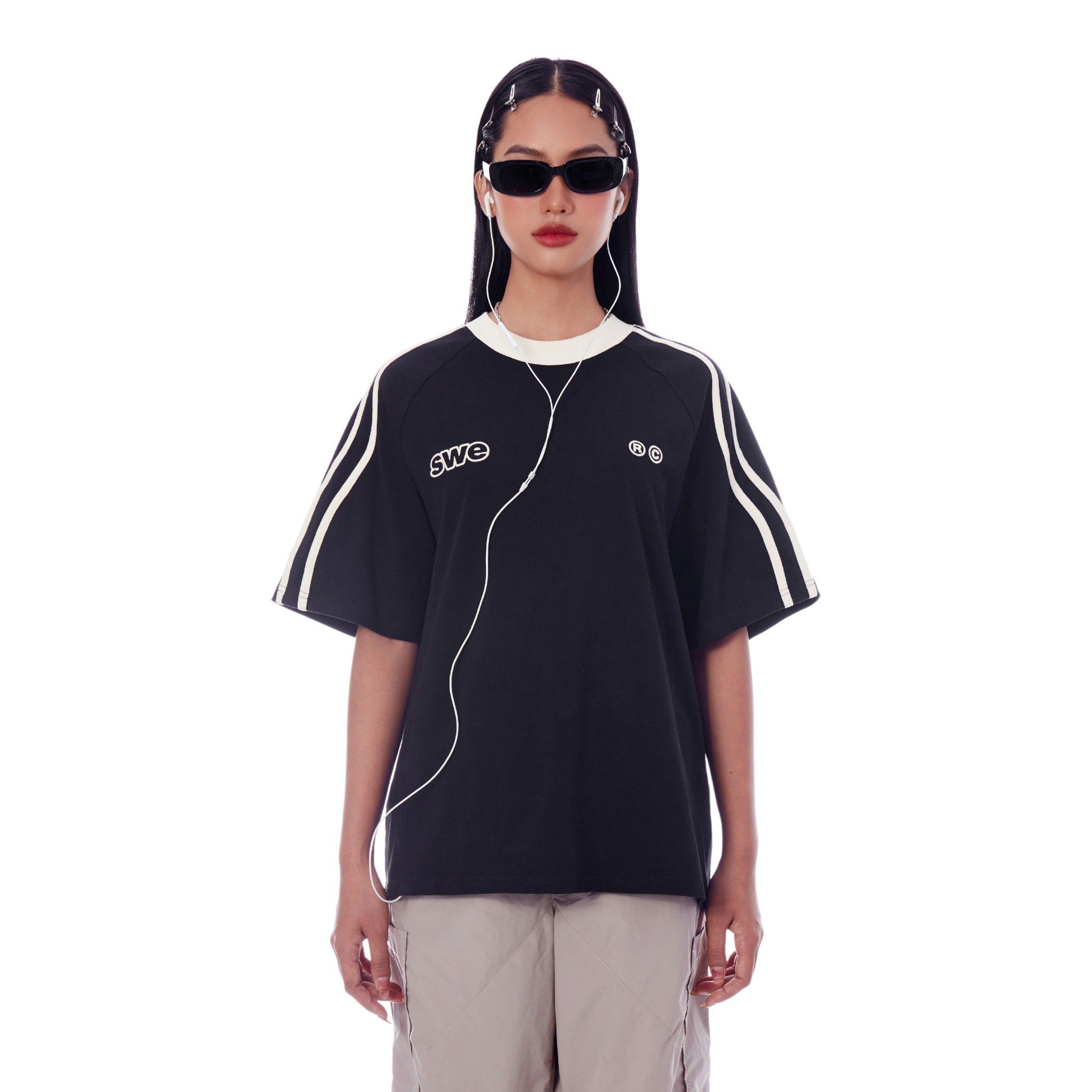 WAVELINES TEE - BLACK