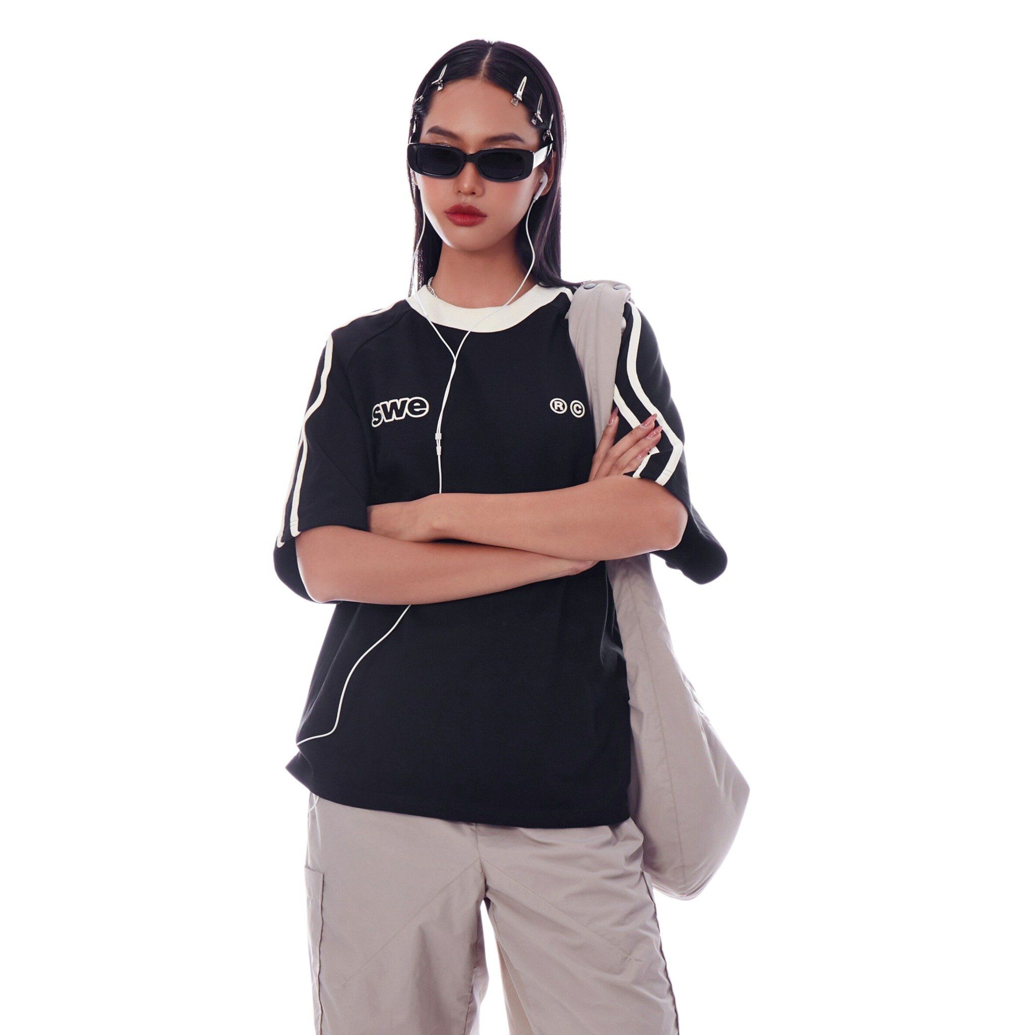 WAVELINES TEE - BLACK