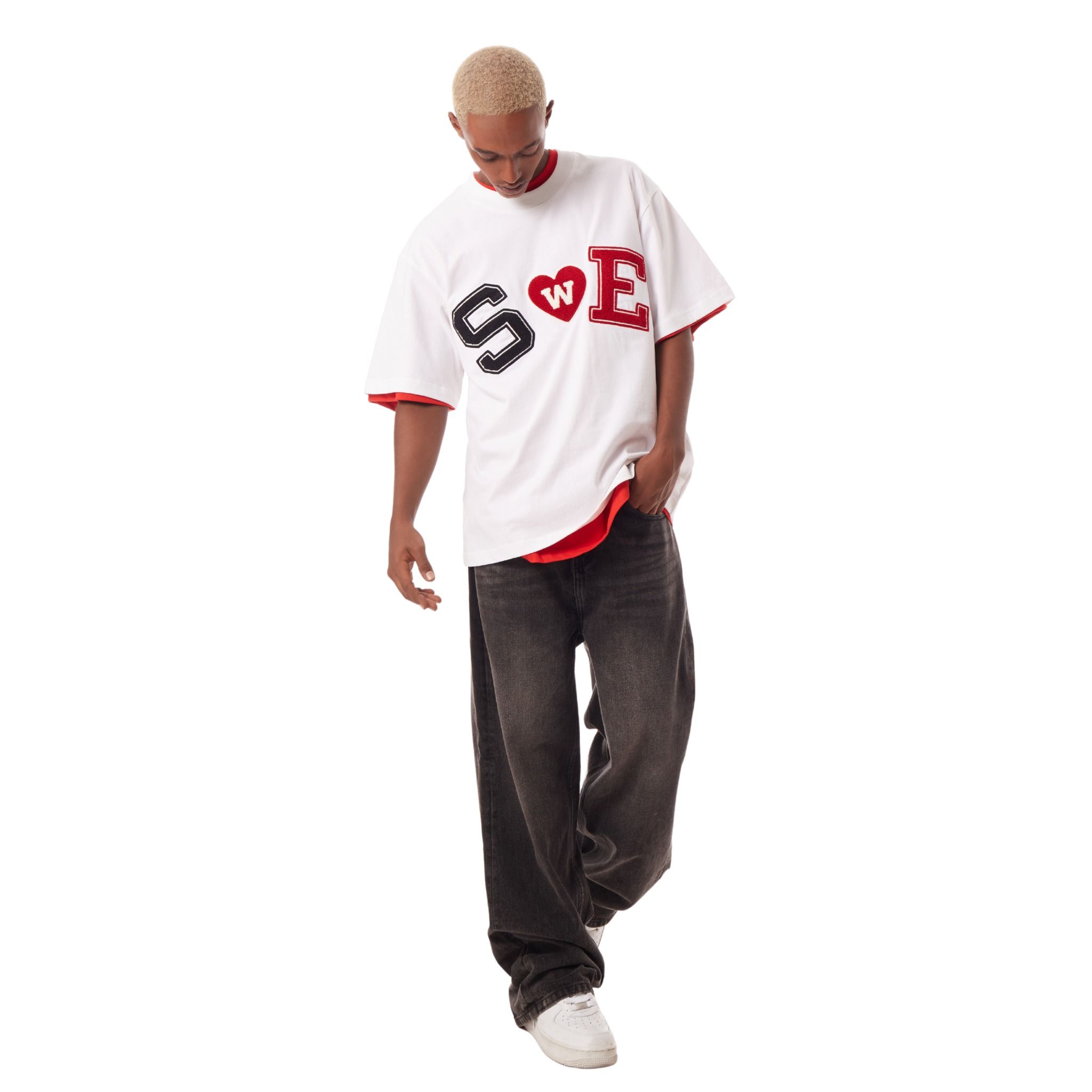 SWE PATCH TEE - WHITE