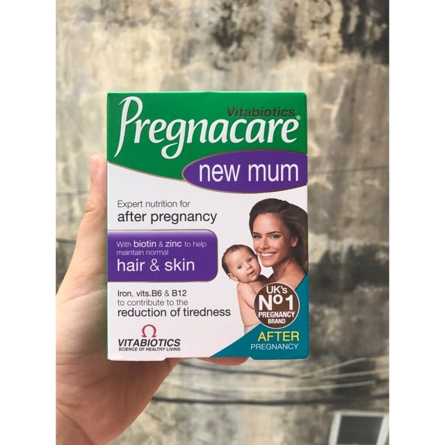 Viên Cải Thiện Rụng Tóc Cho Mẹ Sau Sinh Vitabiotics Pregnacare New Mum