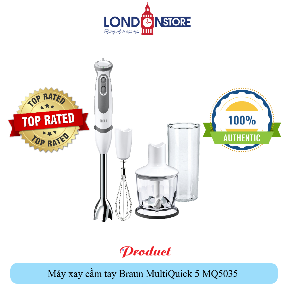 ( Hàng đặt trước ) Máy xay cầm tay Braun MultiQuick 5 MQ5035 - Hàng UK