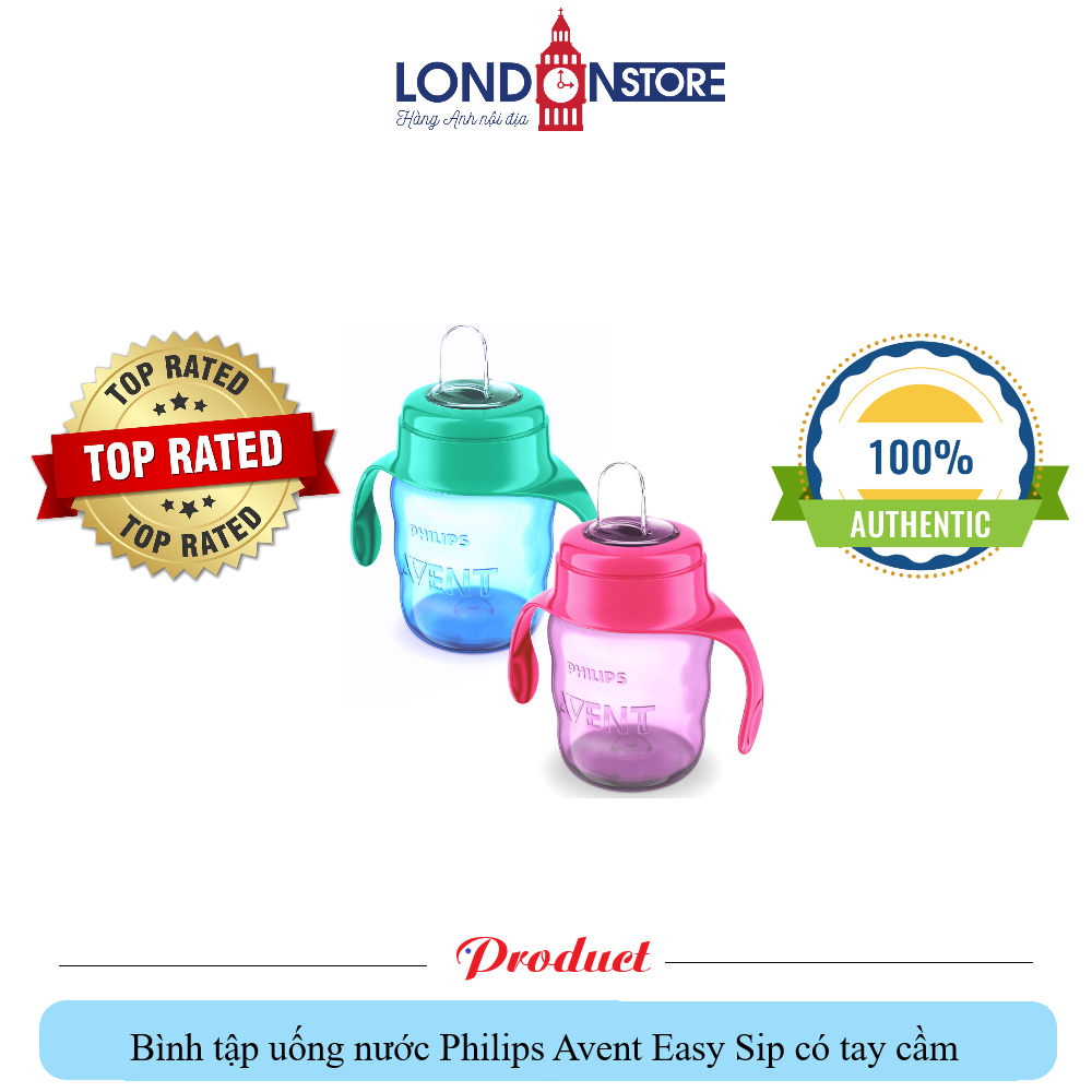 Bình tập uống nước Philips Avent Easy Sip có tay cầm