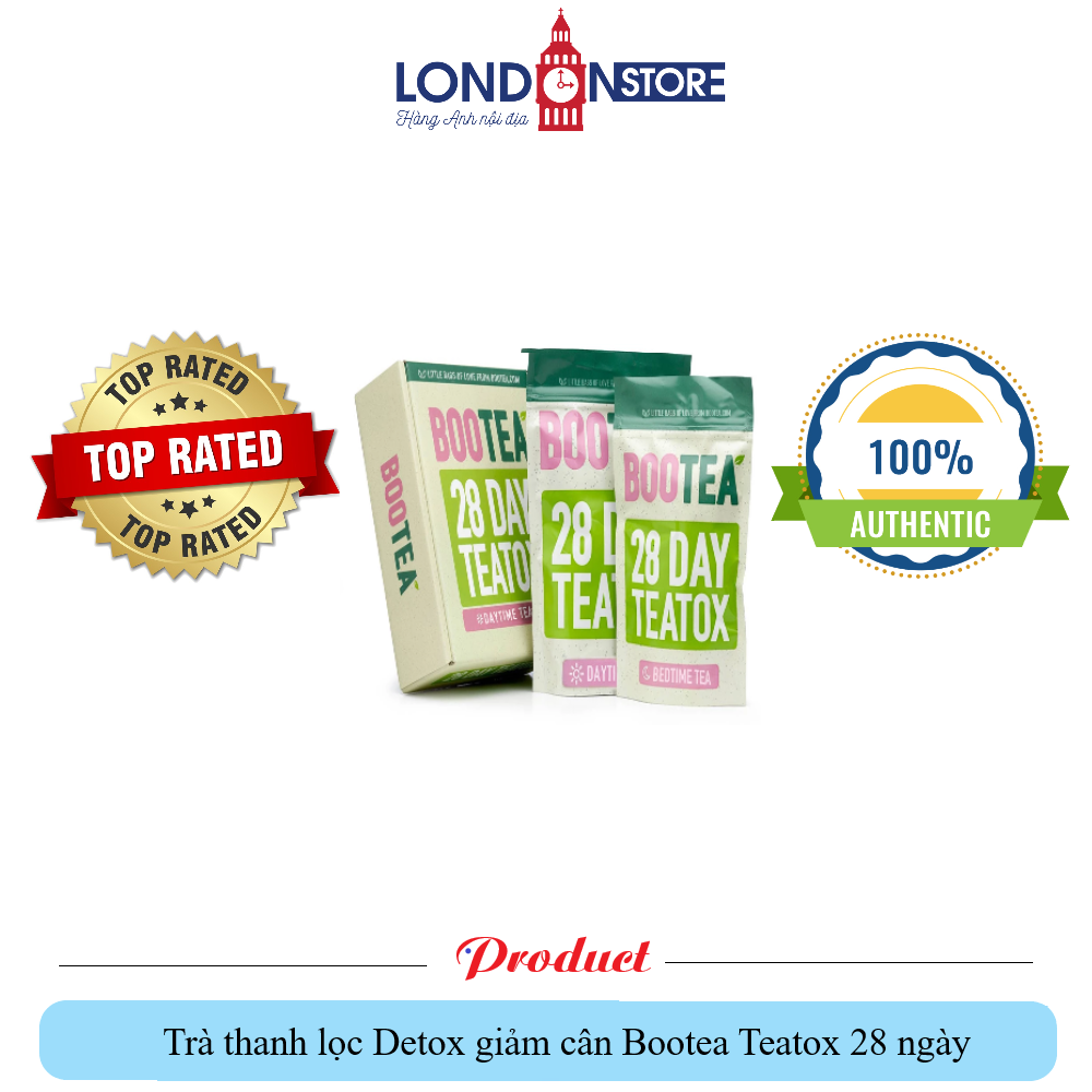 Trà thanh lọc Detox giảm cân Bootea Teatox 14 ngày và 28 ngày