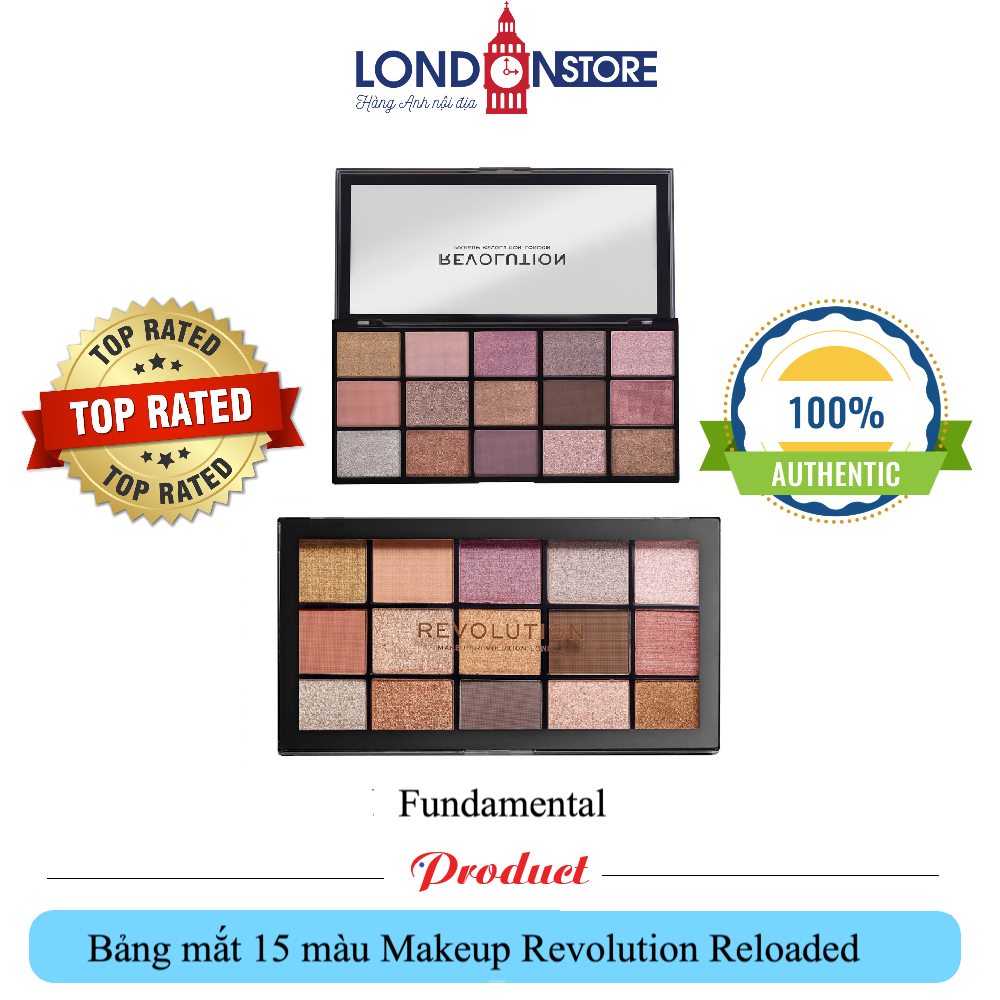 Bảng mắt 15 màu Makeup Revolution Reloaded