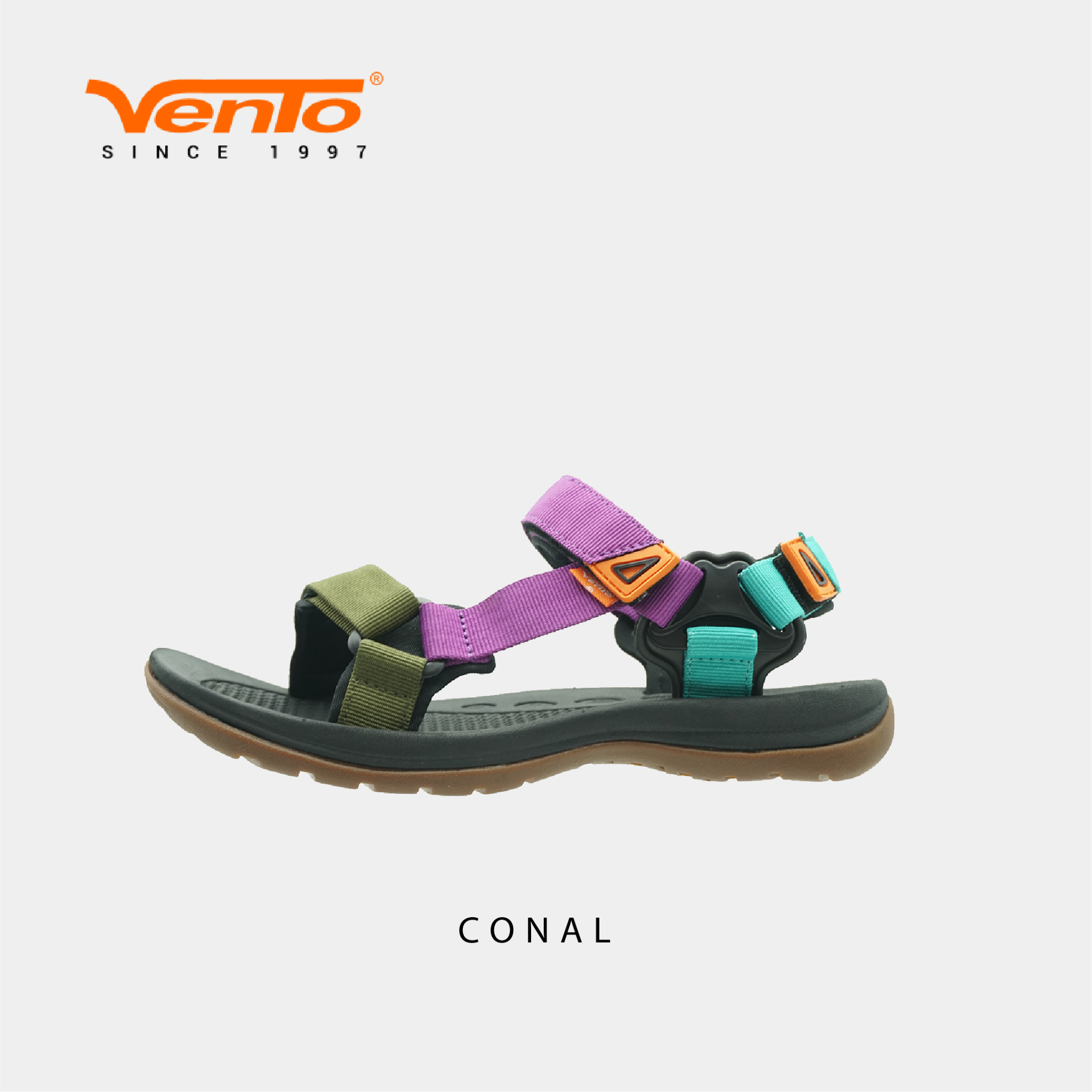 Sandal VENTO CONAL (Khaki Purple)