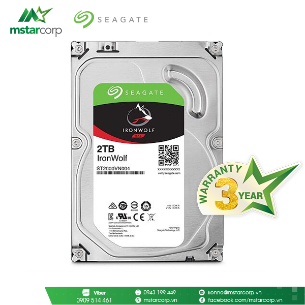 HDD Seagate IronWolf 2TB - ST2000VN004