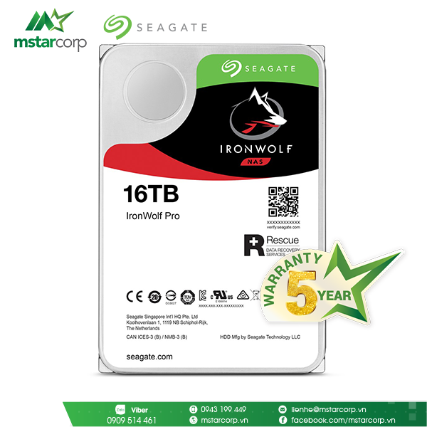 HDD Seagate IronWolf Pro 16TB - ST16000NE000