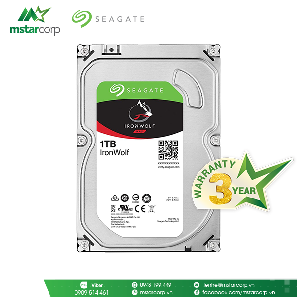 HDD Seagate IronWolf 1TB - ST1000VN002