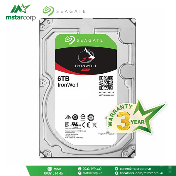 HDD Seagate IronWolf 6TB - ST6000VN001