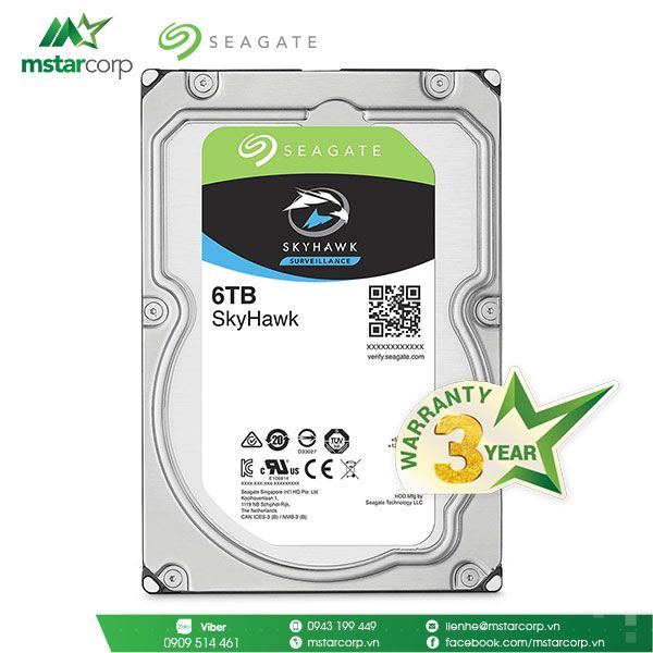 HDD Seagate SkyHawk 6TB - ST6000VX001