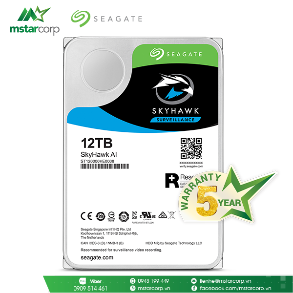 HDD Seagate SkyHawk AI 12TB – ST12000VE0008