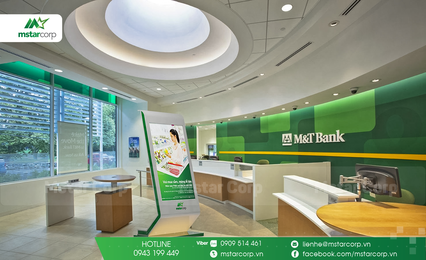 Standee điện tử MS08 - Thiết kế theo nhu cầu - Tích hợp Android