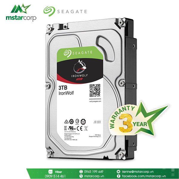 HDD Seagate IronWolf 3TB - ST3000VN007