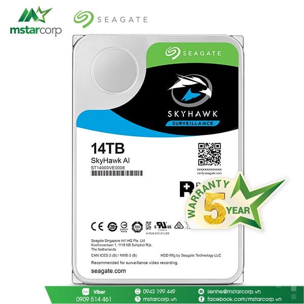 HDD Seagate SkyHawk AI 14TB – ST140000VE0008