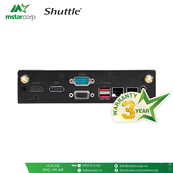 Máy tính mini Shuttle XPC Slim Fanless DS20U5 - i5 10210U
