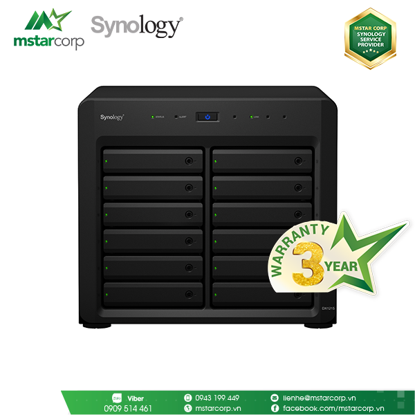 Thiết bị mở rộng NAS Synology - DX1215