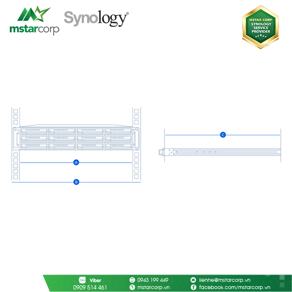 Rail Kit Synology RKM114