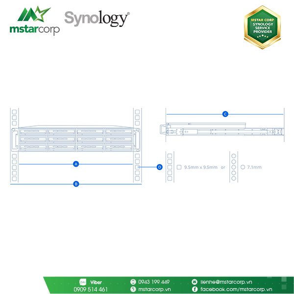 Rail Kit Synology RKS1317