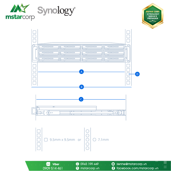 Rail Kit Synology RKS1317