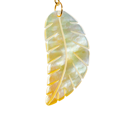 Mermaid - Bông Tai Ngọc Trai Cao Cấp - Chiếc Lá BSJ.MG008 - Bạc 925 - Vàng