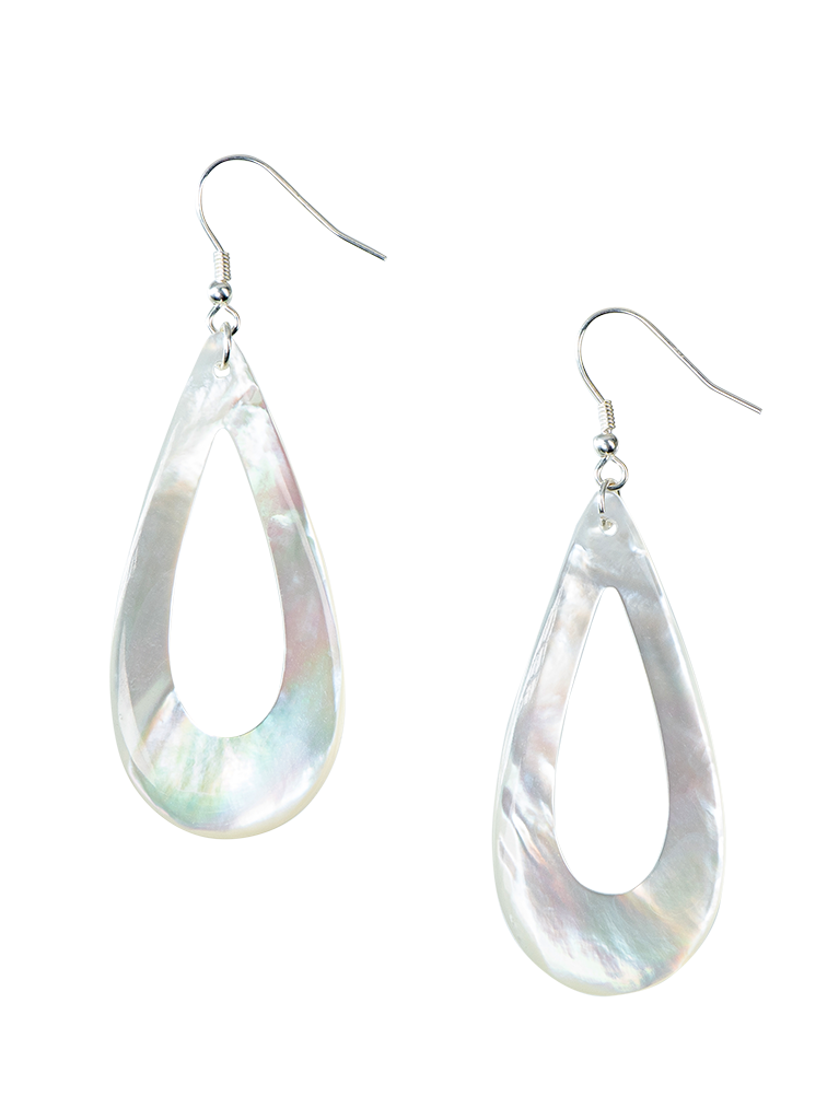 Mermaid - Bông Tai Ngọc Trai Cao Cấp - Giọt Nước BSJ.MS012 - Bạc 925 - Trắng