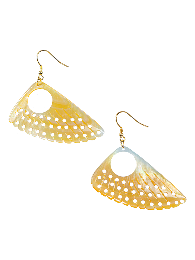 Mermaid - Bông Tai Ngọc Trai Vàng Bắc Úc Cao Cấp - Cánh Bướm BSJ.MGY005 - Bạc Mạ Vàng
