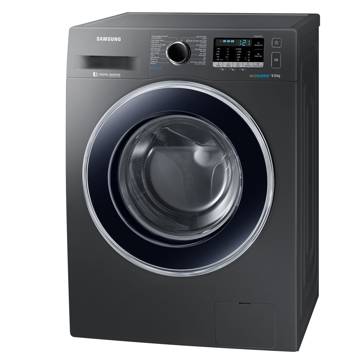 Máy giặt 9 Kg Samsung WW90J54E0BX/SV hơi nước