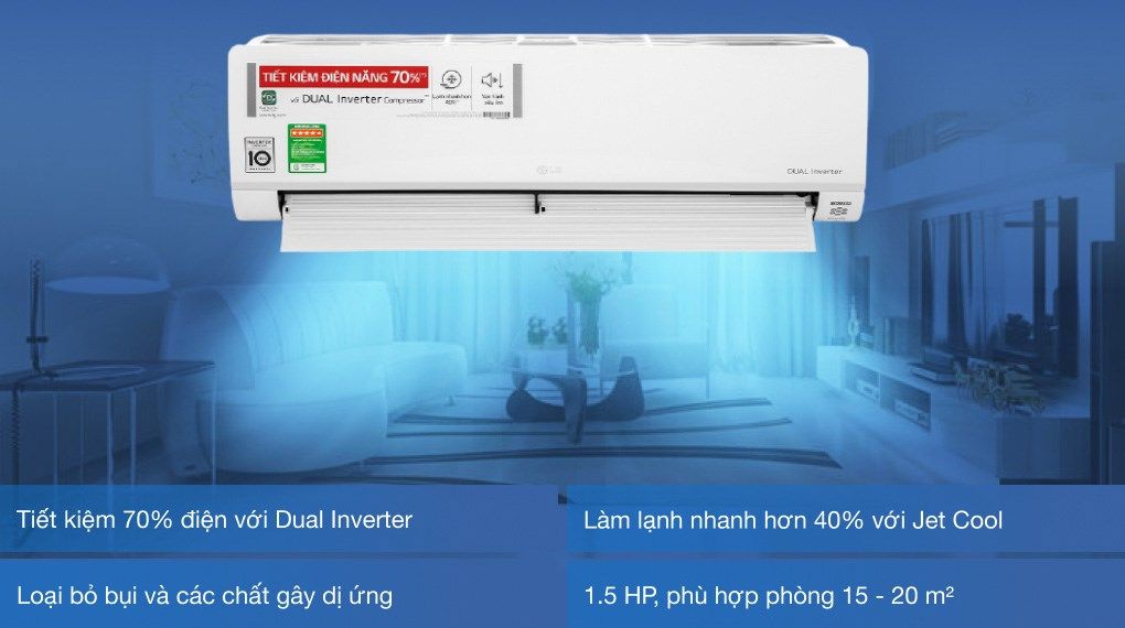 Máy lạnh LG Inverter 1.5 HP V13API1