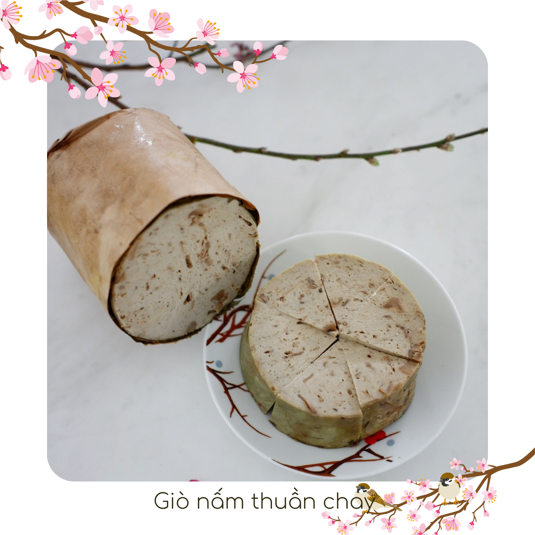 Giò Nấm Thuần Chay