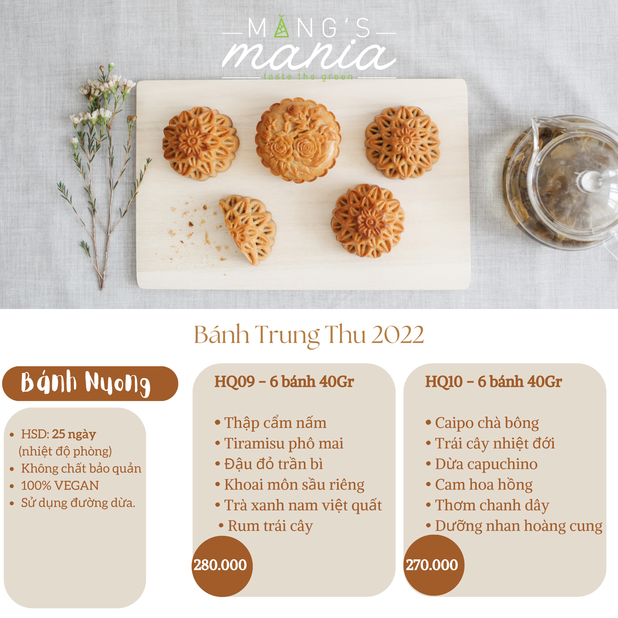 Set Bánh Nướng Thuần Chay