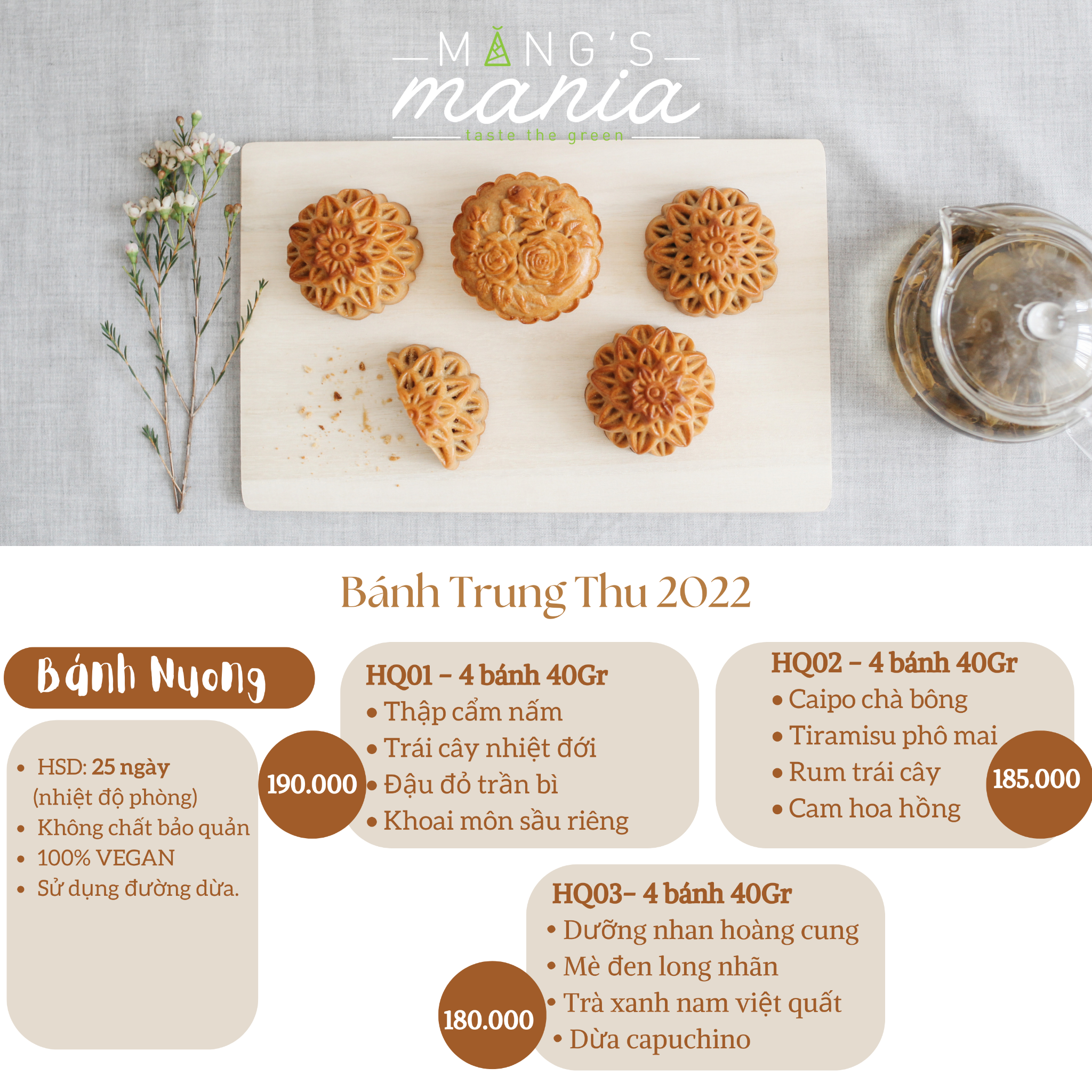 Set Bánh Nướng Thuần Chay
