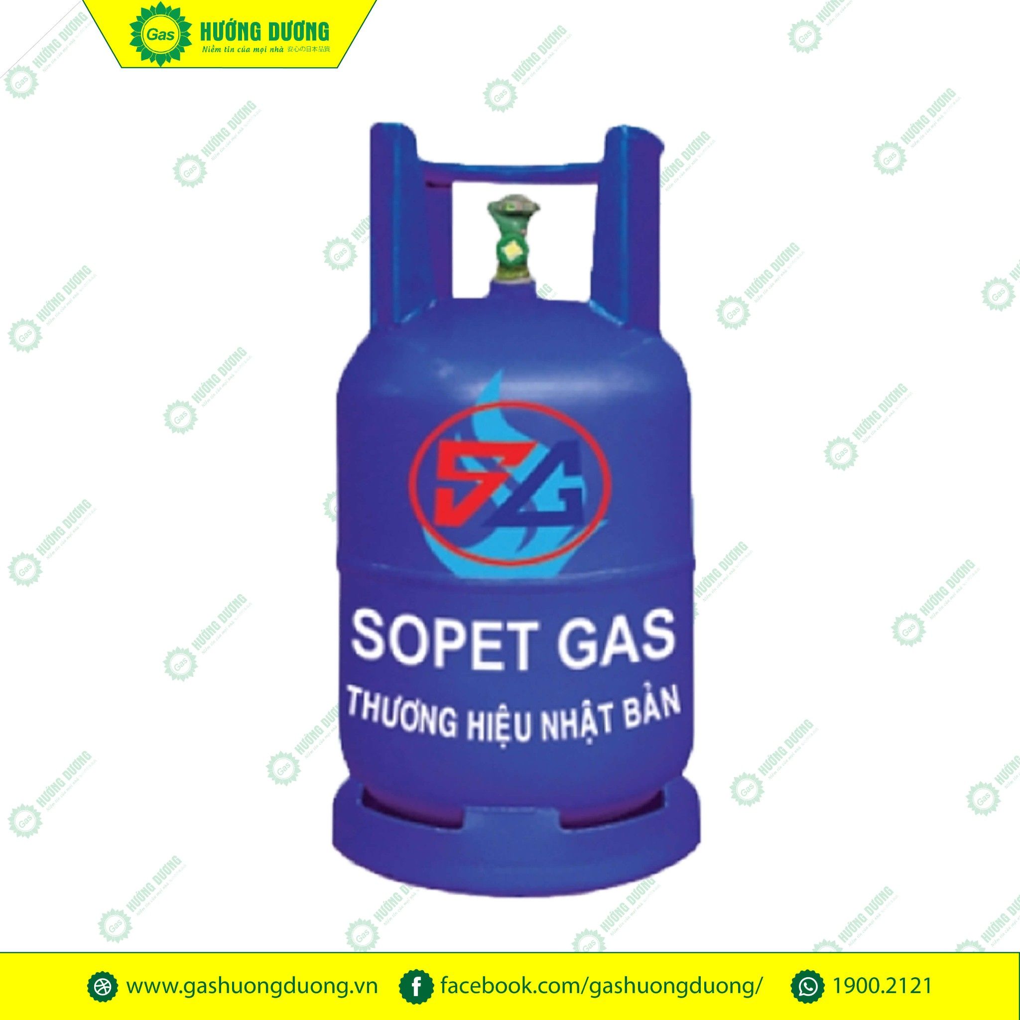 Bình Gas 12Kg Vỏ Xanh VT