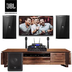 Bộ dàn Karaoke SP007884: Loa JBL KPS5 (1 cặp), Cục đẩy công suất Wharfedale Pro XR 3500, Mixer JBL KX180A, Micro không dây JBL VM300 và Loa Sub JBL IRX115s