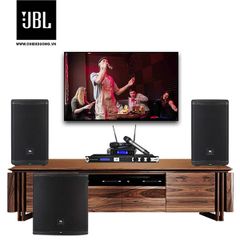 Bộ dàn Karaoke SP007318: 2 Loa JBL Eon 710, Mixer JBL KX180A, Micro không dây JBL VM200, Loa Sub JBL Eon 718S