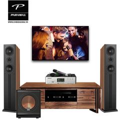 Bộ dàn Karaoke SP008539: Loa Paramax D88 Limited, Ampli tích hợp micro không dây Paramax Z-A450 và Loa Paramax SUB-A30