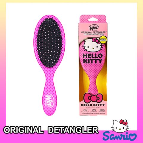 A0116. Lược chải tóc WB Og'l Detangler-Hello Kitty-HK Face-Pink