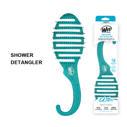 A098. Lược chải tóc  WB Shower Detangler- Green Glitter