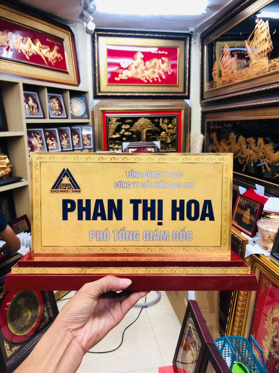BIỂN CHỨC CHỦ TỊCH CÔNG TY SÁCH NAM CƯỜNG